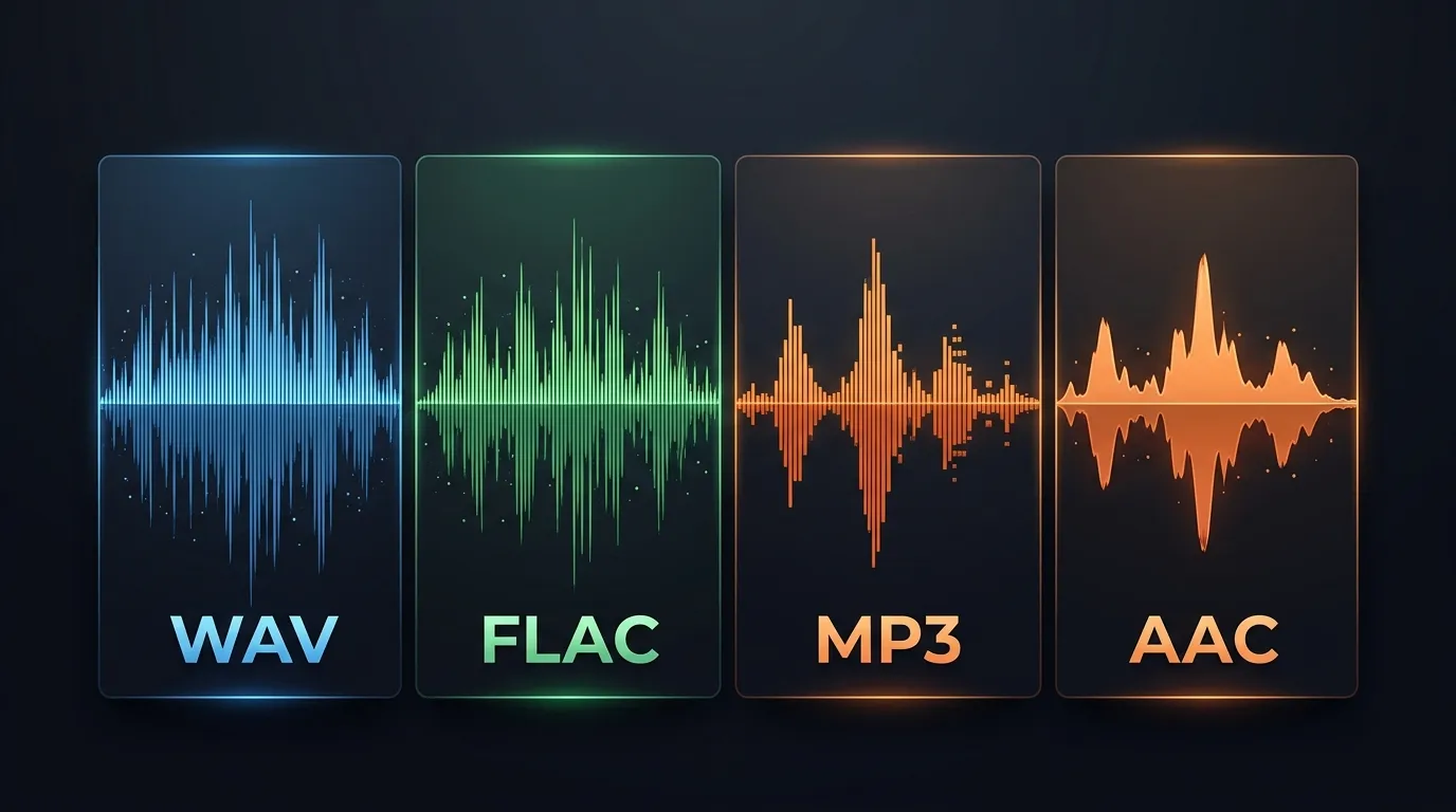 MP3 vs WAV vs FLAC vs AAC: Audio Formats Compared for Every Use Case