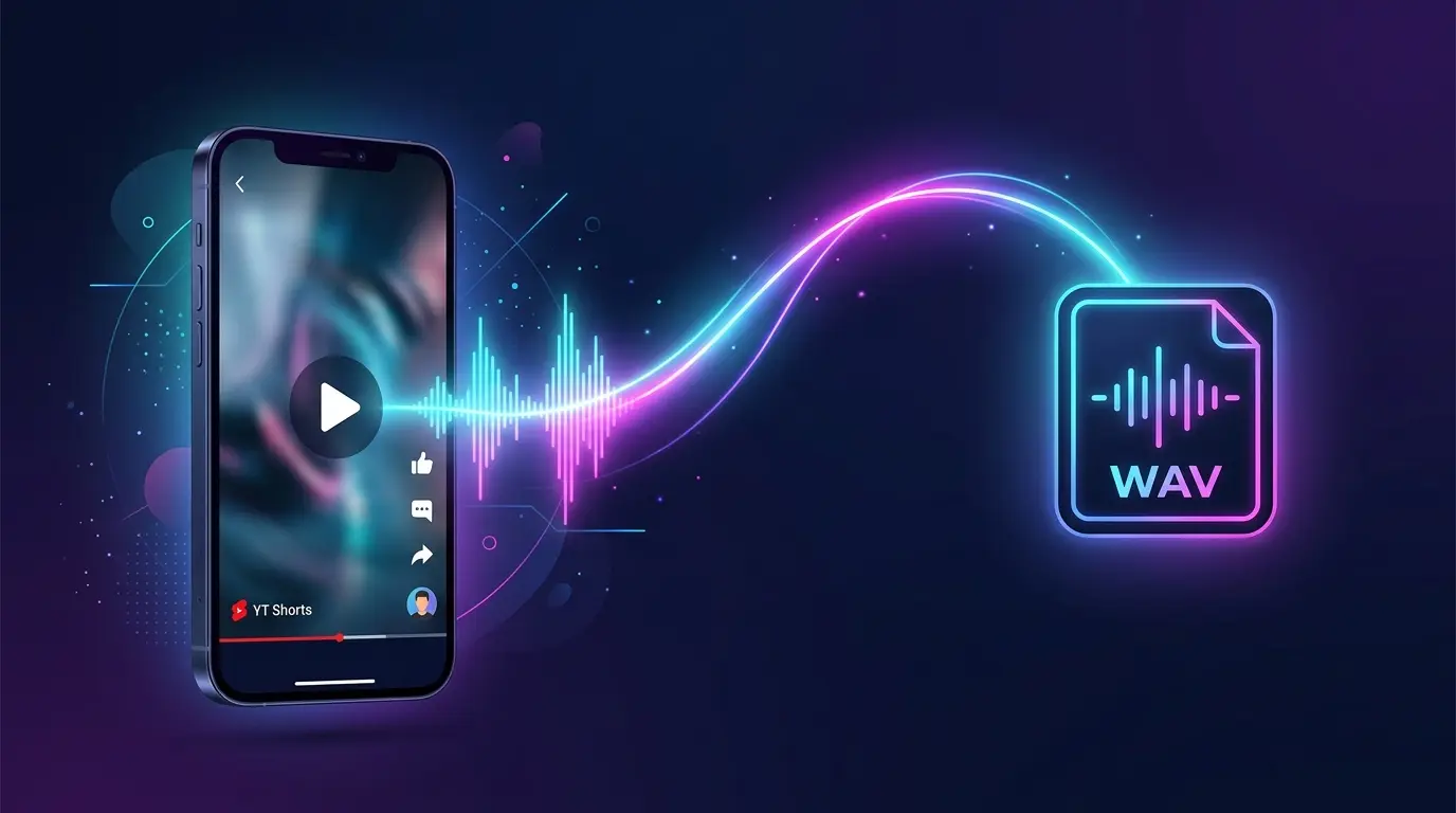 How to Convert YouTube Shorts to WAV (Lossless Audio, No Software)